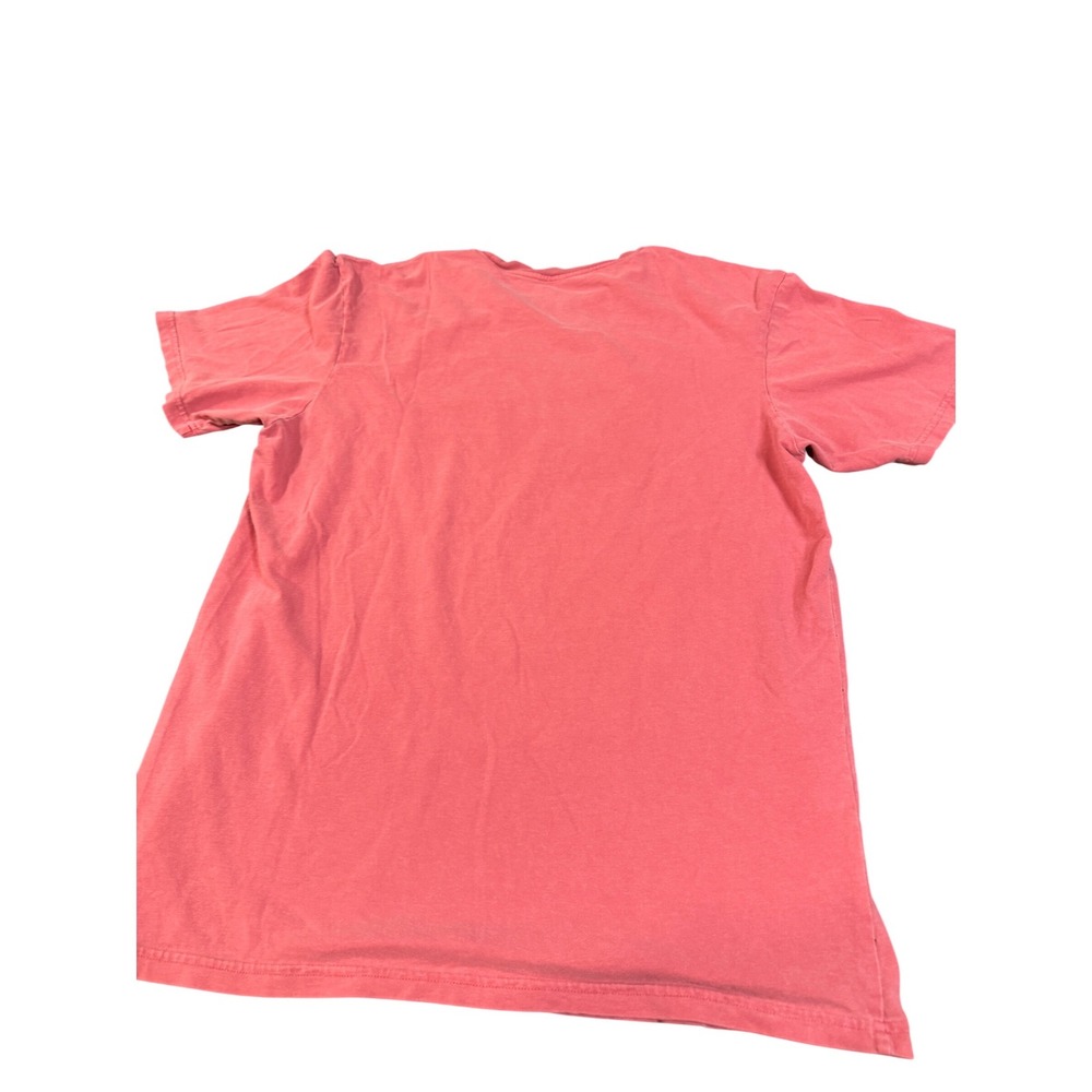 Vans Mens Graphic‎ T-Shirt Large Salmon Pink Coral Custom Fit Short Sleeve Logo - Picture 3 of 6